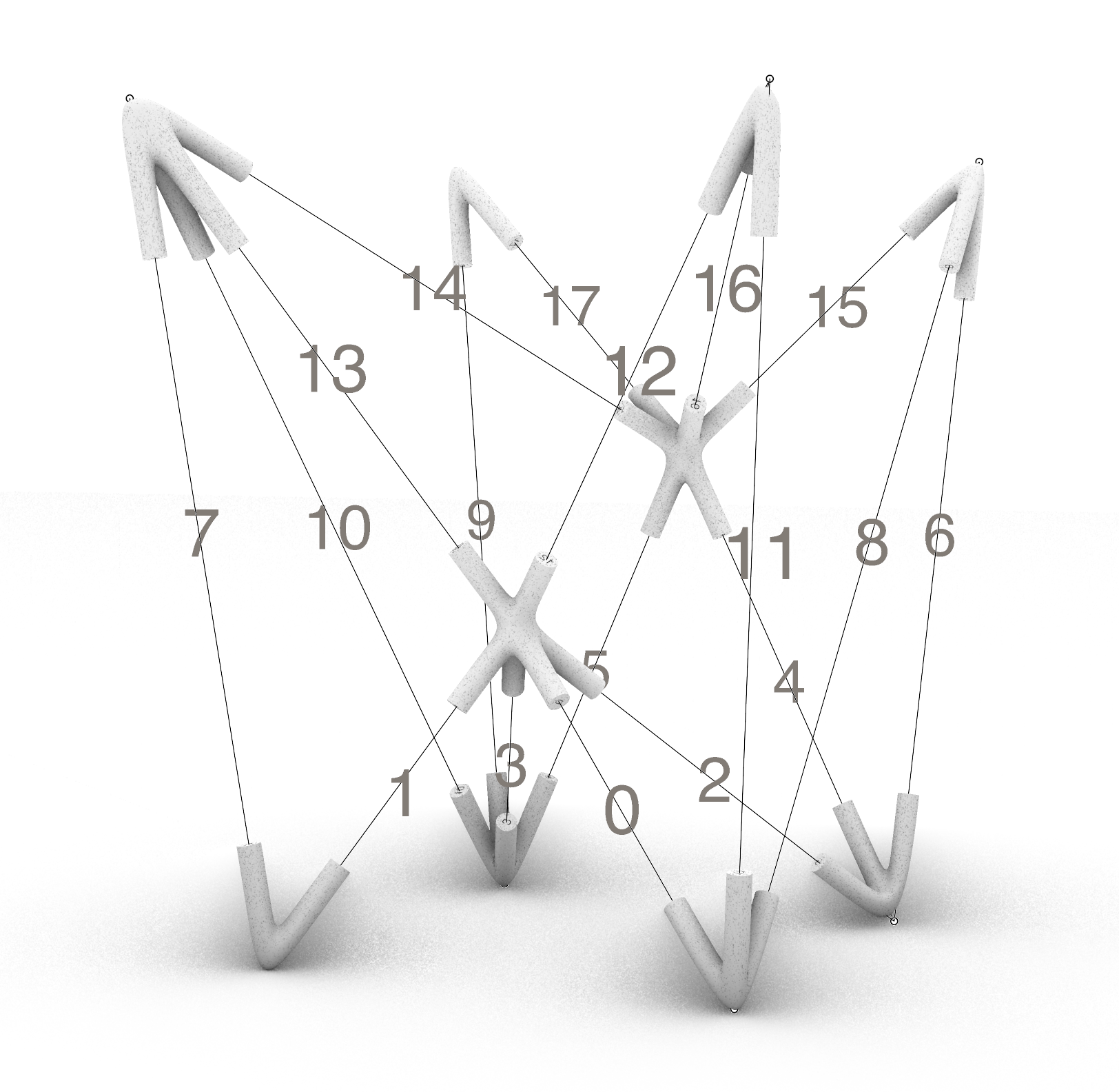 Nodes structure render